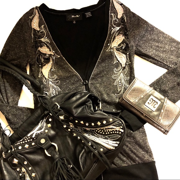 Miss Me Tops - Miss Me Jeans Cardigan